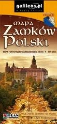 Mapa zamków Polski 1:900 000 w.2024 - okładka książki