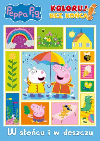 Peppa Pig Koloruj bez końca cz. - okładka książki