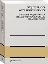 Rządy Prawa Wszystkich Sprawa Społeczne - okładka książki