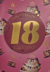 Karnet Urodziny 18 damskie - zdjęcie produktu