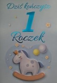 Karnet Urodziny Roczek chłopiec - zdjęcie produktu