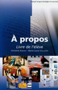 A propos B1-B2 Livre de leleve - okładka podręcznika