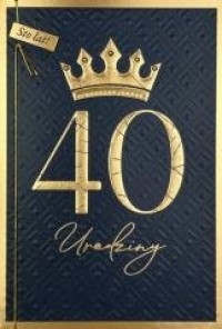 Karnet B6 Urodziny 40 - zdjęcie produktu