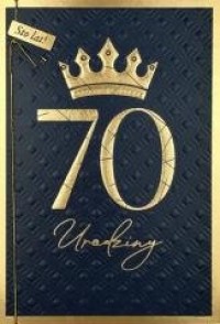 Karnet B6 Urodziny 70 - zdjęcie produktu