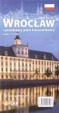 Plan kieszonkowy rysunkowy Wrocław - okładka książki