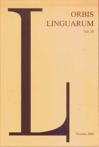 Orbis Linguarum vol. 30(2006) - okładka książki