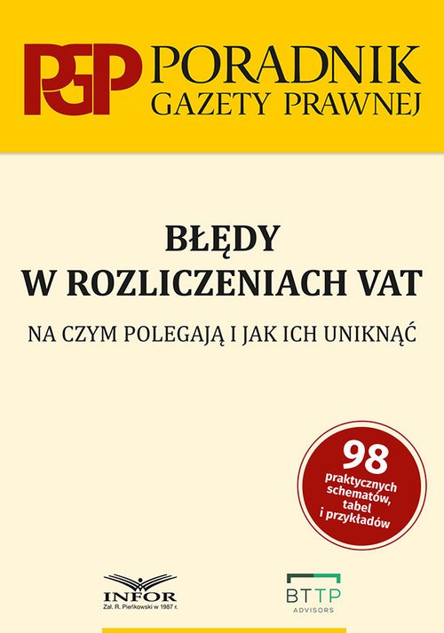 Błędy w rozliczeniach VAT. Na czym - okładka książki