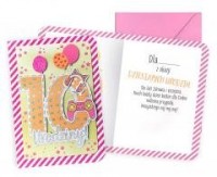 Karnet B6 Urodziny 10 dziewczynka - zdjęcie produktu