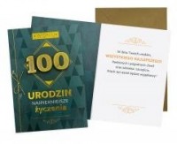 Karnet B6 Urodziny 100 męskie - zdjęcie produktu