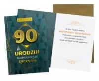 Karnet B6 Urodziny 90 męskie - zdjęcie produktu