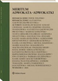 Meritum Adwokata Adwokatki - okładka książki
