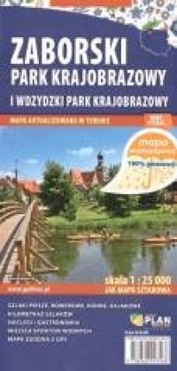 Mapa turyst. - Zaborski Park Krajobrazowy - okładka książki
