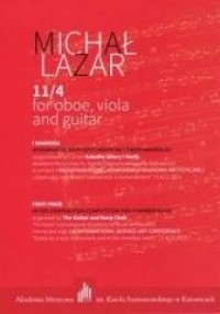 11/4 for oboe, viola and guitar - okładka książki