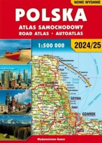 Atlas samochodowy Polska 1:500 - okładka książki