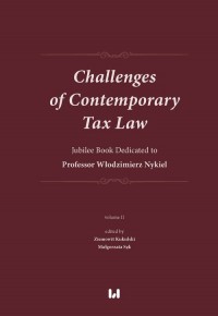 Challenges of Contemporary Tax - okładka książki