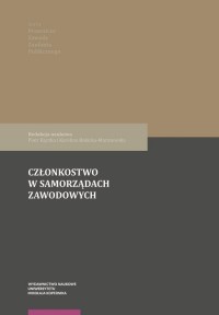 Członkostwo w samorządach zawodowych - okładka książki