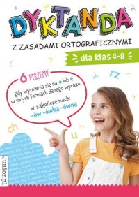 Dyktanda z zasadami ortograficznymi - okładka książki