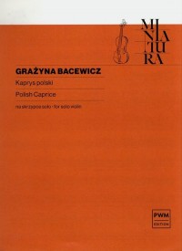 Kaprys polski na skrzypce solo - okładka książki