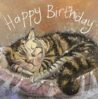 Karnet Urodziny AC656 Śpiący kot - zdjęcie produktu