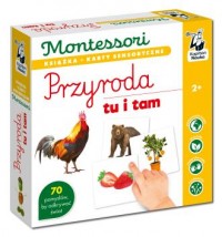 Montessori Przyroda tu i tam. Karty - okładka książki