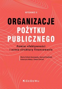 Organizacje pożytku publicznego. - okładka książki