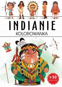 Indianie kolorowanka - okładka książki