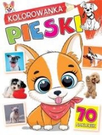 Kolorowanka Pieski - okładka książki