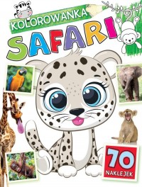 Kolorowanka Safari - okładka książki