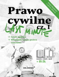 Last Minute prawo cywilne cz. 1 - okładka książki