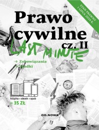 Last Minute prawo cywilne cz. 2 - okładka książki