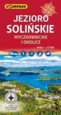 Mapa Jezioro Solińskie, Myczkowieckie - okładka książki