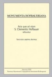Monumenta Hofbaueriana Tom 17 - okładka książki