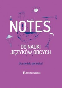 Notes do nauki języków obcych (fioletowa - okładka książki