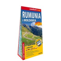 Rumunia i Mołdawia laminowana mapa - okładka książki