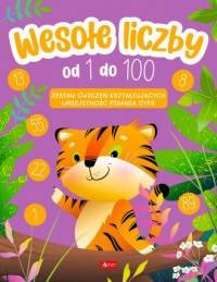 Wesołe liczby od 1 do 100 - okładka książki