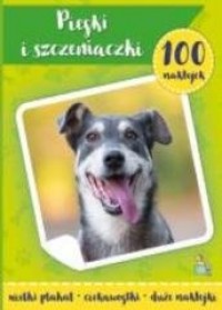 100 naklejek z plakatem. Psy i - okładka książki