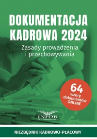 Dokumentacja Kadrowa 2024. Zasady - okładka książki