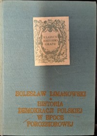 Historia demokracji Polskiej w - okładka książki