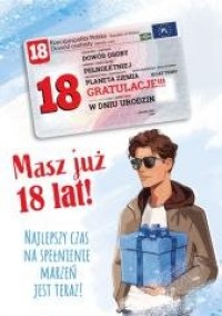 Karnet urodziny 18 - zdjęcie produktu