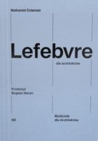 Lefebvre dla architektów - okładka książki