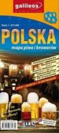 Mapa piwa i browarów - Polska 1:875 - okładka książki
