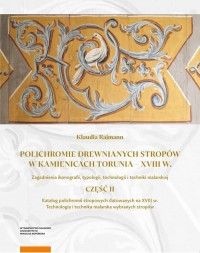 Polichromie drewnianych stropów - okładka książki