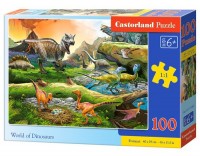 Puzzle World of Dinosaurs 100. - zdjęcie zabawki, gry