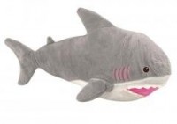 Pluszowy rekin 40cm siwy - zdjęcie zabawki, gry