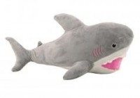 Pluszowy rekin 50cm siwy - zdjęcie zabawki, gry