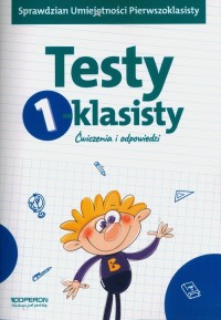 Testy 1-klasisty. Ćwiczenia i odpowiedzi - okładka podręcznika