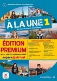 A la une 1 podręcznik. Edicon premium - okładka podręcznika