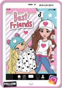 Best friends - kolorowanka z naklejkami - okładka książki