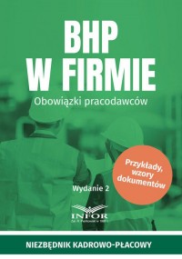 BHP w firmie. Obowiązki pracodawców - okładka książki