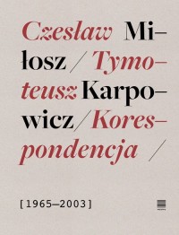 Korespondencja 1965-2003 - okładka książki